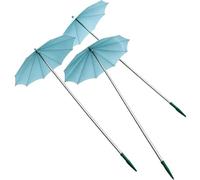 Plant Umbrellas - Mini sombra retráctil pequeña de 3 piezas | Sombrilla para jardín, balcón, plántulas, parterres, invernadero, patio, terraza, césped, porche
