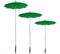 Plant Umbrellas - Mini sombra retráctil pequeña de 3 piezas | Sombrilla para jardín, balcón, plántulas, parterres, invernadero, patio, terraza, césped, porche