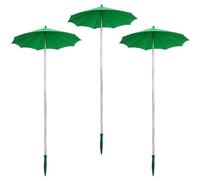 Plant Umbrellas - Mini sombra retráctil pequeña de 3 piezas | Sombrilla para porche, patio, césped, terraza, invernadero, parterres, plántulas, balcón, jardín