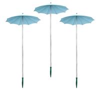 Plant Umbrellas - Mini sombra retráctil pequeña de 3 piezas | Sombrilla para porche, patio, césped, terraza, invernadero, parterres, plántulas, balcón, jardín