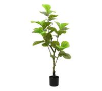 vidaXL Árbol ficus artificial 30 hojas verde 125 cm
