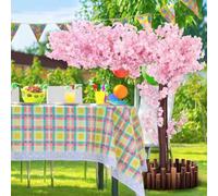Planta Artificial Grande Exterior Decorativas Árbol De Cerezo Japonés Artificial para Hogar Salon Dormitorio Decoración de Bodas En Interiores y Exteriores,01,1.5x1.3m