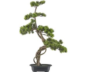 Planta artificial, pino bonsái cuenco de plástico