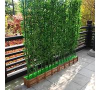 Plantas artificiales de bambú para valla de jardín, patio al aire libre y balcón, decoración de pared verde, divisor de privacidad para el hogar, oficina, habitación de hotel - Ele &