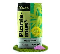 PLANTEMUS Abono Césped Efecto Verde Turbo para 700 m² Microcristales Ultrasoluble | Verde Intenso 7-9 Días | Fertilizante Nitrogenado - Tecnología Alemana 20 KG