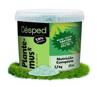 PLANTEMUS Abono Césped Premium Efecto Prolongado para 175 m² Fertilizante NPK (12-11-18) granulado en Perlas Ultrasolubles | Nutrición Completa: Césped Fuerte, Verde y Denso 5.5 KG