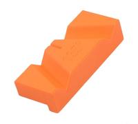 Plantilla afiladora de brocas de construcción de polímero construida para mayor durabilidad y retención de forma al restaurar ángulos de broca de 118 y 135 grados repetidamente (naranja 135°)