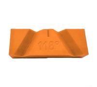 Plantilla afiladora de brocas para amoladora, guía manual de ángulo de 118° y 135°, amoladora de precisión, afilado de polímero resistente al desgaste para trabajadores de metales (3 unidades, naranja