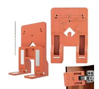 Plantilla De Bisagra De Puerta - ABS, Juego De 2 Brocas De Plantilla De Bisagra, Juego De Espaciadores De Precisión De 2,6 Mm | Herramienta De Posicionamiento De Bisagras De Gabinete De Instalación