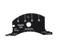 Plantilla de Diapasón para Violín Negra de Fibra de Carbono, 1