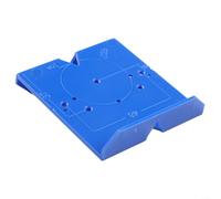 Plantilla de guía de taladro de bisagra de 35 mm y 40 mm para instalación de puertas de gabinete, plantilla azul de localizador de agujeros de carpintería ABS