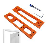 Plantilla Para Fresadora De Bisagras De Puerta, Fresadora para Bisagras de Puertas, Juego de Herramientas de Montaje Rápido, Preciso y Portátil para Carpintería Exterior, Garaje e Instalación para