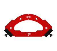 Plantillas de esquina redonda para carpintería R20 / R30 / R35 para carpintería interior y exterior de esquina grande, herramienta auxiliar de corte de arcos