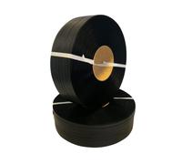 Plasacar S.L.-Pack 2 unid. Rollo Fleje PP Manual Negro 12-13 mm x 1.200 m.l.