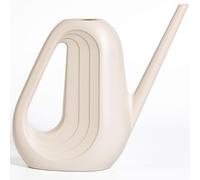 Plastia Regadera Pequeña para Plantas de Interior 1,4 L - Regadera Plantas con Pico Largo para Riego Fácil - Regaderas Jardín de Plástico Reciclado, Marfil