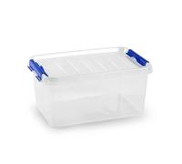 Plastic Forte Caja de Almacenaje 8 Litros Transparente Caja de ordenación de plástico, Contenedor de almacenamiento
