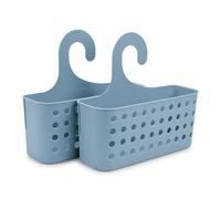 Plastic Forte - Juego de 2 Cestas Organizadoras de Ducha Colgantes. Azul