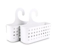 Plastic Forte - Juego de 2 Cestas Organizadoras de Ducha Colgantes. Blanco