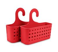 Plastic Forte - Juego de 2 Cestas Organizadoras de Ducha Colgantes. Burdeos
