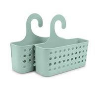 Plastic Forte - Juego de 2 Cestas Organizadoras de Ducha Colgantes. Verde