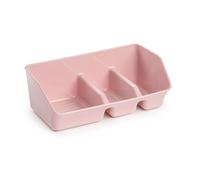Plastic Forte - Juego de 2 Estropajeros de Cocina con 3 Compartimentos. Rosa
