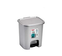PLASTIC FORTE Pedal Bin 7.5L Silver 1197812