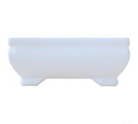 Plástica Blanca Rectangular 10cm Plástica Blanca Rectangular(10cm Without Filling)