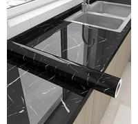 Plástico adhesivo de mármol, papel de contacto for cocina, revestimiento de encimera de papel tapiz, azulejos de pared for pelar y pegar, rollo de Pvc impermeable(Style 14,60cm*10m)