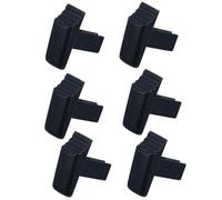 Plástico Botón de Escalera Plegable 6 Piezas Negro | Repuesto de Bloqueo Seguro, Uso Cómodo, Resistente al Calor E Impactos, para Escalera y Escalera Simple