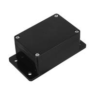 Plástico Caja de Conexiones para Exterior Negra | Diseño Compacto Orejas Integradas, Uso Interior y Jardín, Adecuado para Empalmes y Tomas