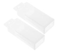 Plástico Caja Organizadora de Brocas 2 Piezas Extensible | Cuerpo Rígido, Longitud Ajustable 5,3 a 6,9 Pulgadas, para Taller, Caja de Herramientas y Acceso Rápido