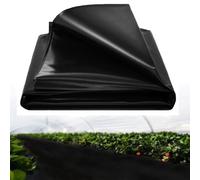 Plastico Invernadero, 2x6 m Malla Antihierbas, Tela Antihierbas Jardin a Prueba de Agua, Resistente al Desgarro Malla Geotextil, Rollo Plástico Invernadero Adecuado para Flores Jardines Invernaderos