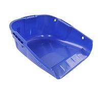 Plástico resistente recogedor de gran capacidad superior resistente al desgaste cacerola de polvo grano secado manejo cosecha de cultivos industrial eliminación de basura (Azul)