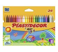 PLASTIDECOR CERA PLASTIDECOR 24 COLORES SURTIDOS CAJA:6 unidades PLASTIDECOR