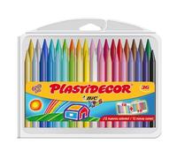 PLASTIDECOR CERA PLASTIDECOR B/36 COLORES SURTIDOS VARIOS PAPELERIA