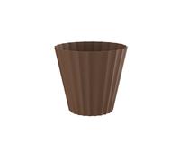 Plastiken 89001 - Maceta Redonda Colección DORIC. Medida 18 cm 2.5L. Bronce