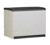 Plastiken Cofre de almacenamiento ARCON 260 L con ruedas interior/exterior 80x61x53 cm Negro