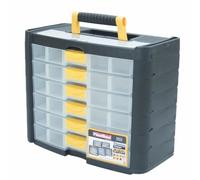 Plastiken Caja de herramientas Titanio con 6 cajones, Negro