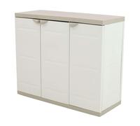 Plastiken (HLKRQ) Titanium Armarios, Beige, 105 (largo horizontal), 44 (ancho), 88 (alto) cm