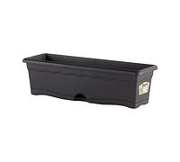 Plastiken Jardinera con plato integrado 50x20 cm Antracita