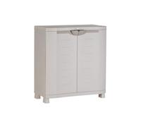 Plastiken M258517 - Medio Armario de Resina 2 estantes Space Saver 100 x 90 x 45 cm