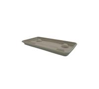 Plastiken TERRA - Plato Rectangular de 57 cm para Jardinera de 60 cm 33L. Taupe