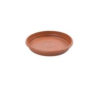 Plastiken TERRA - Plato Redondo de 14 cm para Macetas de 16 cm 1.5L. Terracota