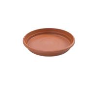 Plastiken TERRA - Plato Redondo de 18 cm para Macetas de 20 cm 3L. Terracota