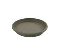 Plastiken TERRA - Plato Redondo de 22 cm para Macetas de 26 cm 6L. Taupe
