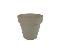 Plastiken TES - Maceta Redonda Clásica Diámetro 18 cm Capacidad 2.5L. Taupe
