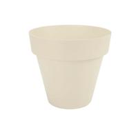 Plastiken TES - Maceta Redonda Clásica Diámetro 26 cm Capacidad 7.5L. Ecru