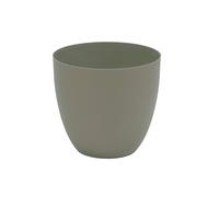 Plastiken TES - Maceta Redonda Cuenco Diámetro 22 cm Capacidad 6L. Taupe