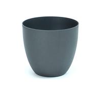 Plastiken TES - Maceta Redonda Cuenco Diámetro 26 cm Capacidad 9.5L. Antracita