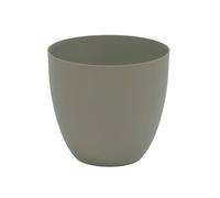 Plastiken TES - Maceta Redonda Cuenco Diámetro 26 cm Capacidad 9.5L. Taupe